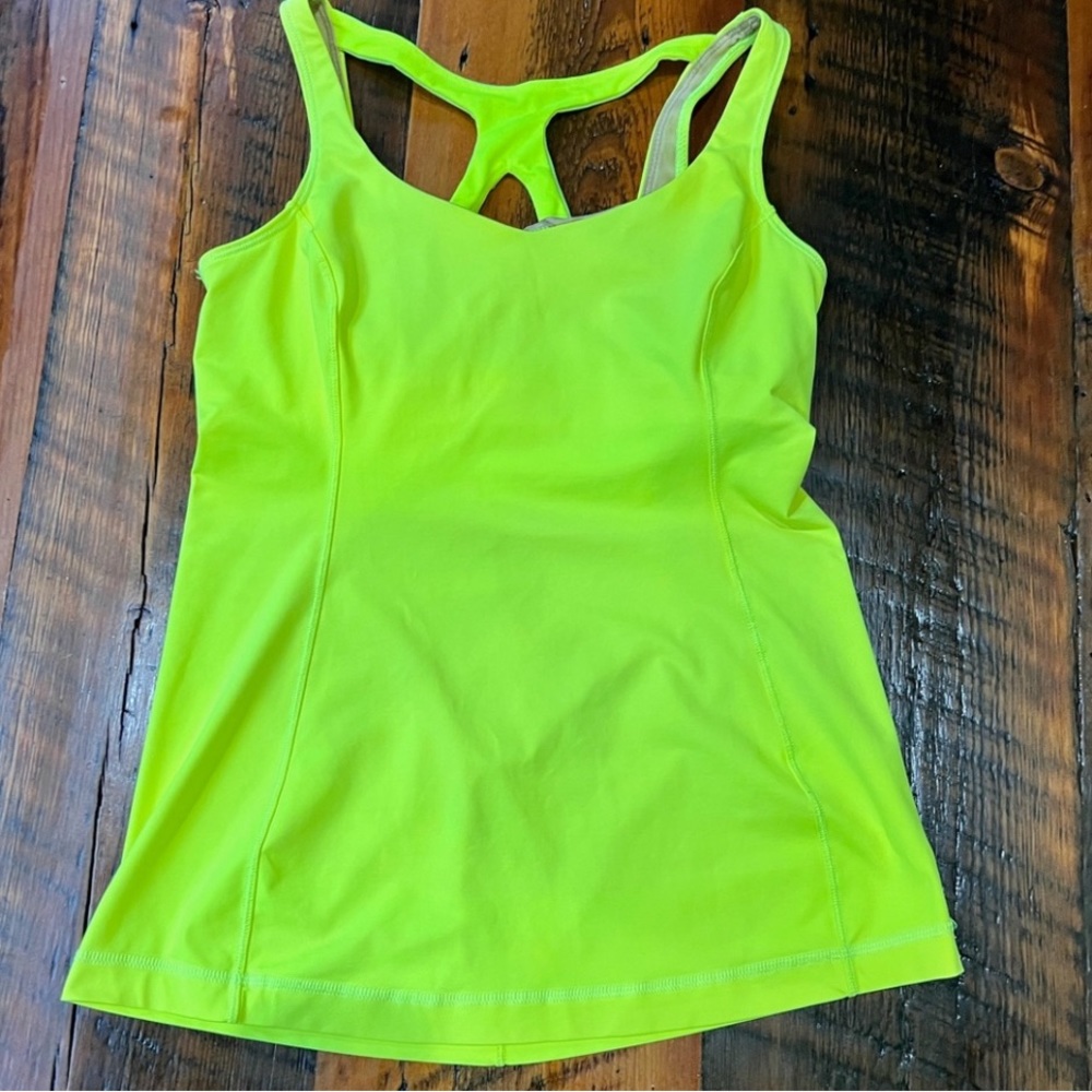 Lululemon neon yellow tank